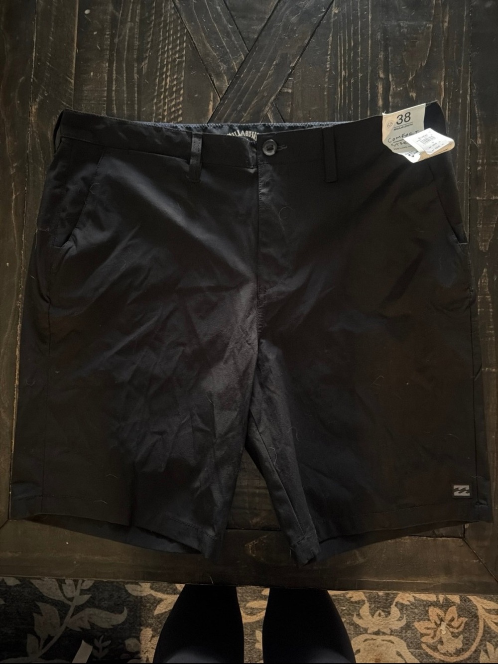 Billabong Men's Black Flat Front Shorts